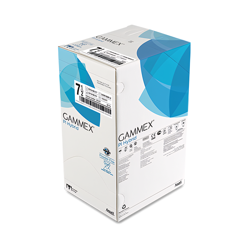 Gammex® PI Hybrid, Поліізопреново-неопренові хір. Рук-и стер.-без пудри р. 7.0